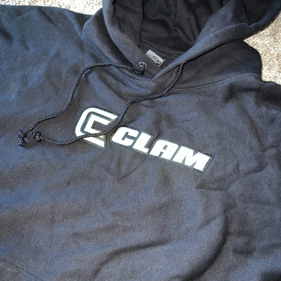 CLAM Black Hoodie Sweatshirt - Picture 4 of 6